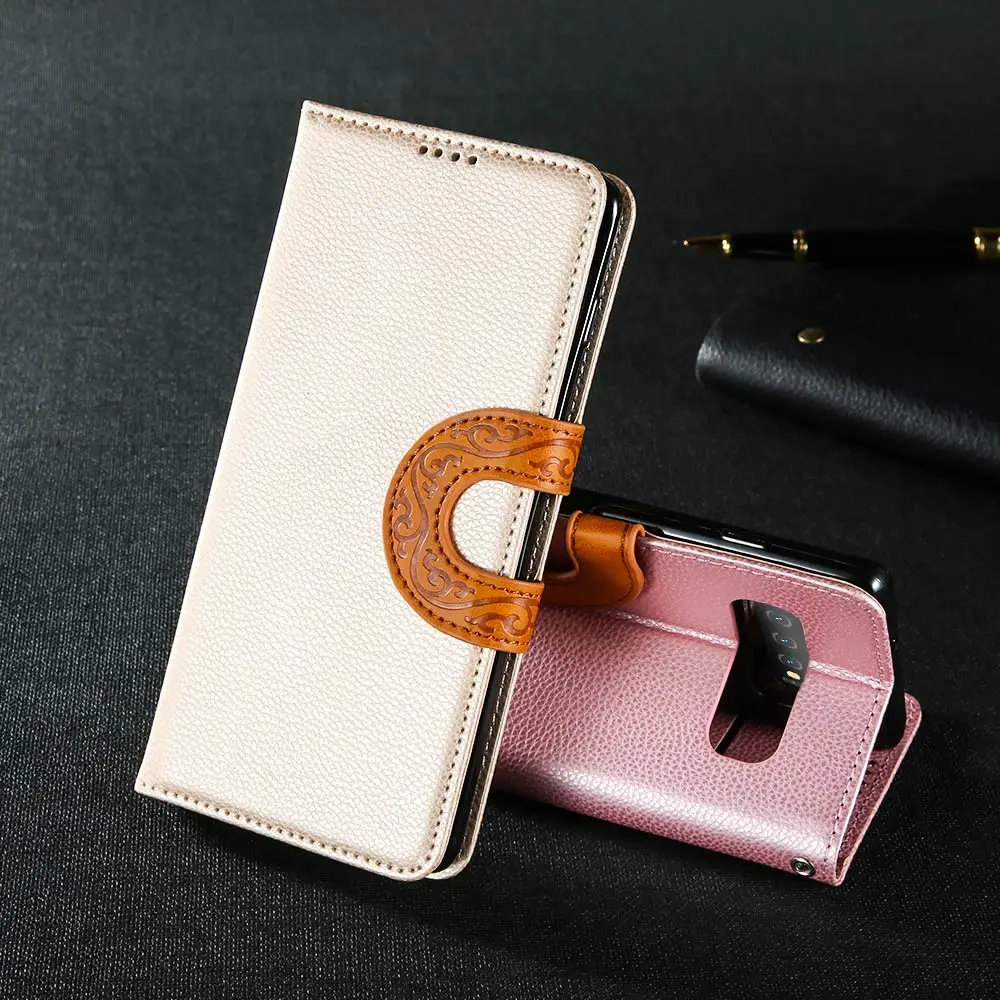 Кожаный чехол-держатель KISSCASE для Samsung S10E S10 S9 S8 Plus S7 Edge флип-чехол телефона Note 8 9 J2