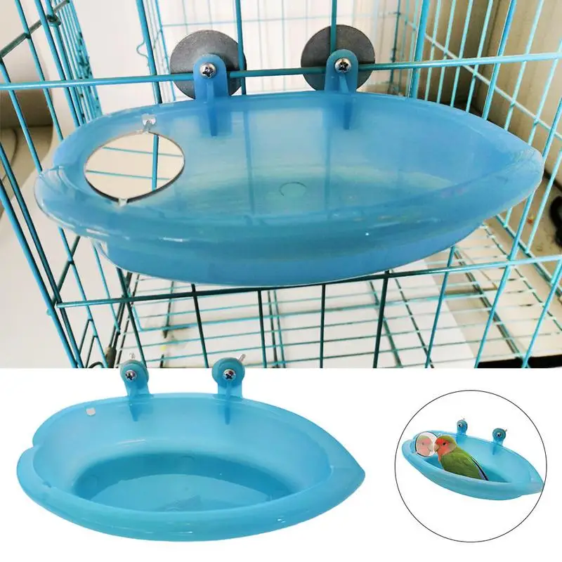 Жердочка для птицы Shower ПЭТ ванна клетки бассейна попугай ванной Душ Поставки с