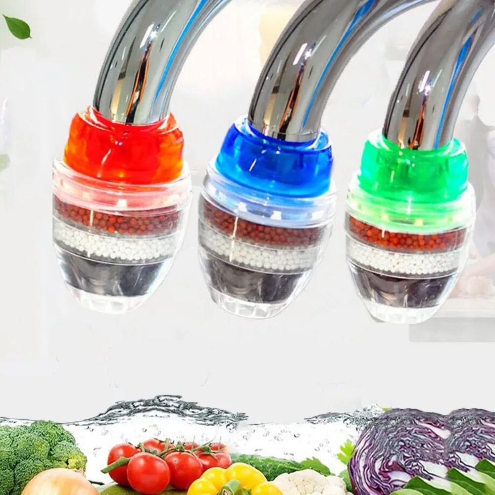 Carbon Kitchen Faucet Tap Water Clean Purifier Filter with Filtration Cartridge Home Accessories Random Color | Обустройство дома