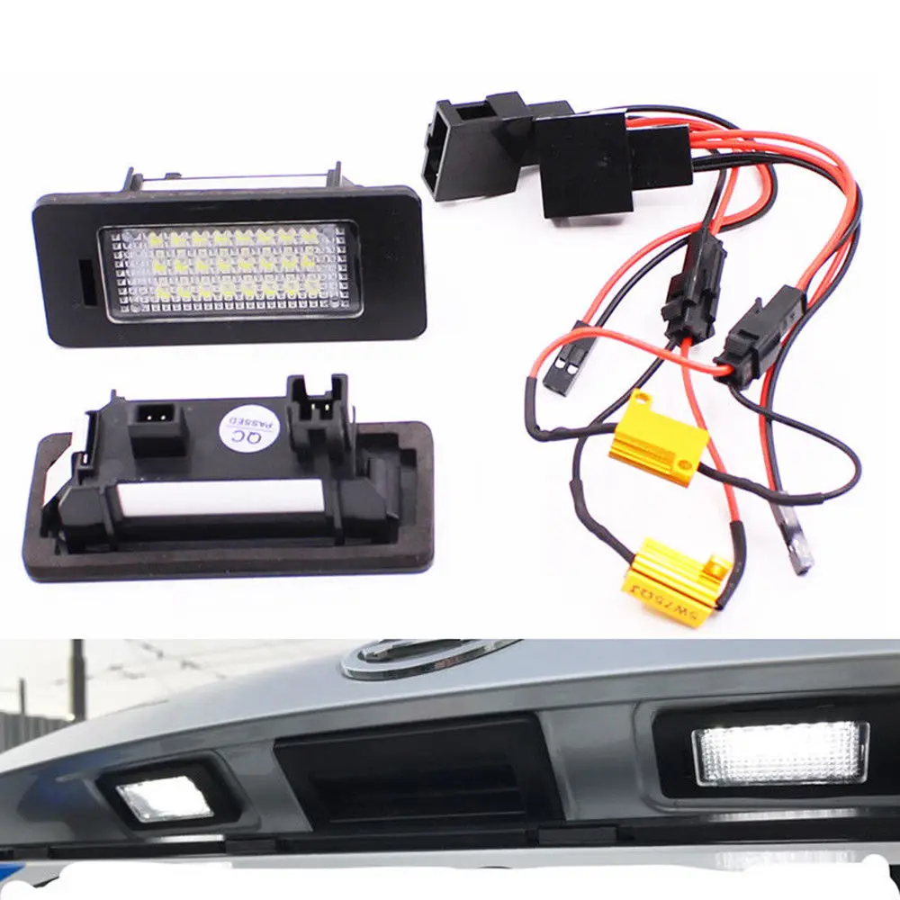 Светодиодный светильник для номерного знака SKODA Octavia 3/Superb B6/Combi/Rapid/Yeti/Fabia 2 шт. 24SMD |