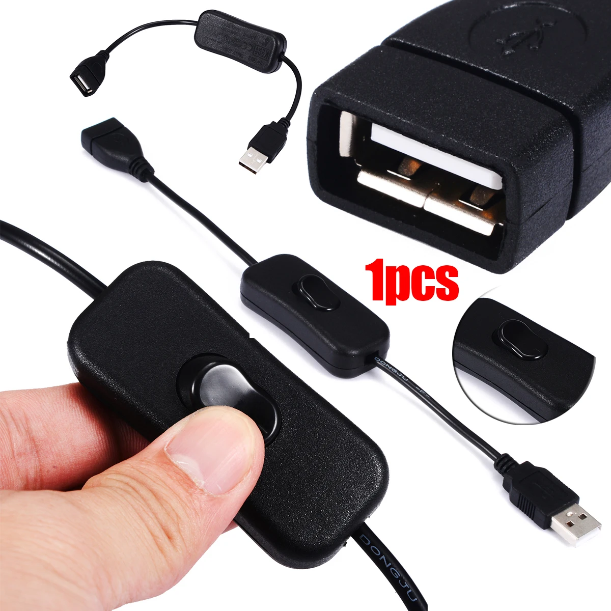 Удлинительный USB кабель с кнопкой 303 для управления питанием|Выключатели| |