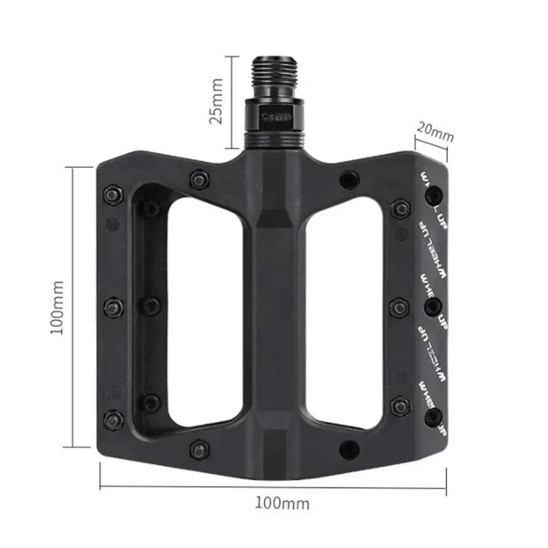 

Mountain Bike Pedal Nylon Fiber Bearing Nonslip Pedal Mountain Bike Pedal Lightweight Aluminium Alloy Bearing Pedals For MTB