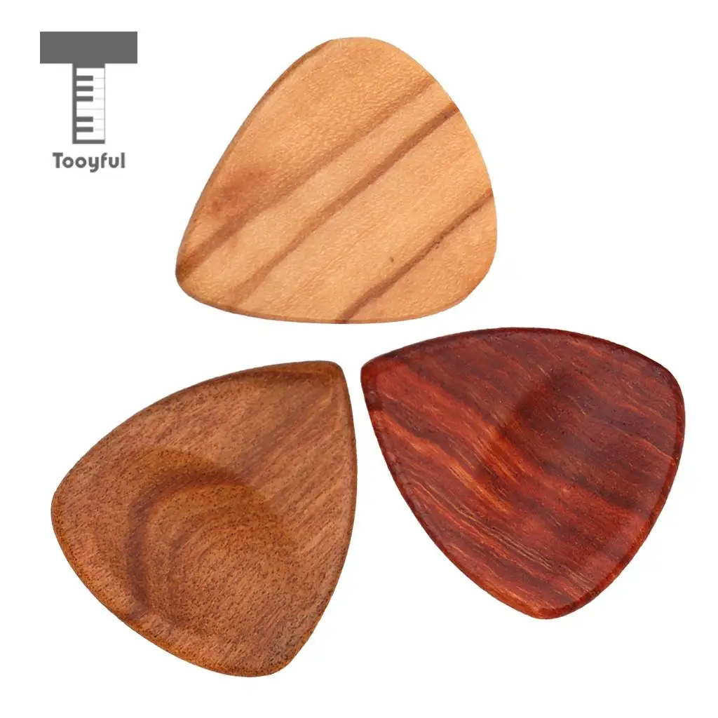 3 шт CHACATE PRETO/оливковое дерево зернистая гитара Pick Plectrum для акустической