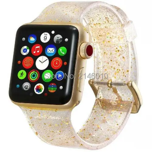 Спортивный ремешок блестящий браслет для Apple Watch iWatch 1/2/3/4 | Наручные часы