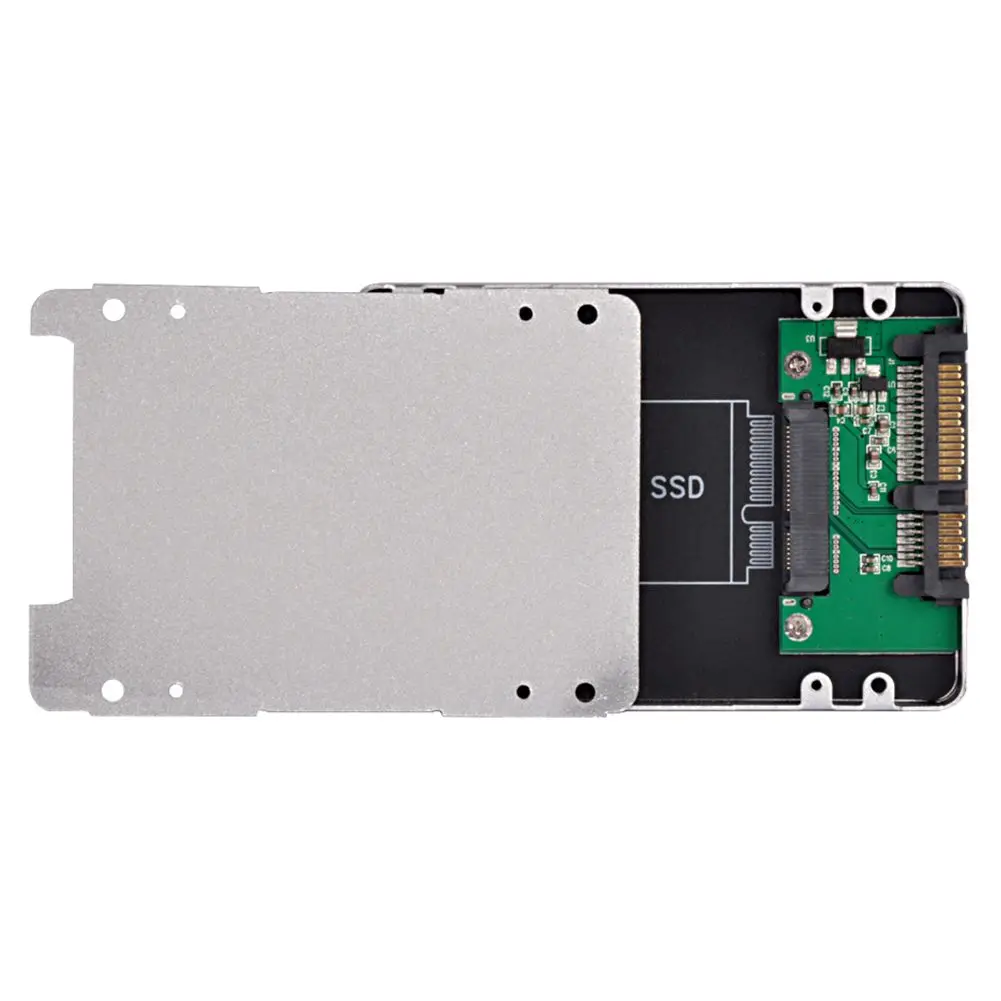 Мини интерфейс sata SSD жесткий диск поворота 2 5 HDD Box из алюминиевого сплава|Корпус