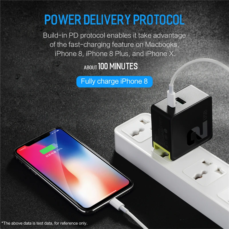 PD USB Type C зарядное устройство адаптер для iPhone XsMax X 8Plus Qc 3 0 FCP 36w быстрая зарядка Huawei