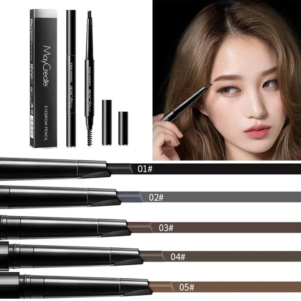 Waterproof Long Lasting Double Head Automatic Rotation Eyebrow Fashion Pencil 0.3g | Красота и здоровье