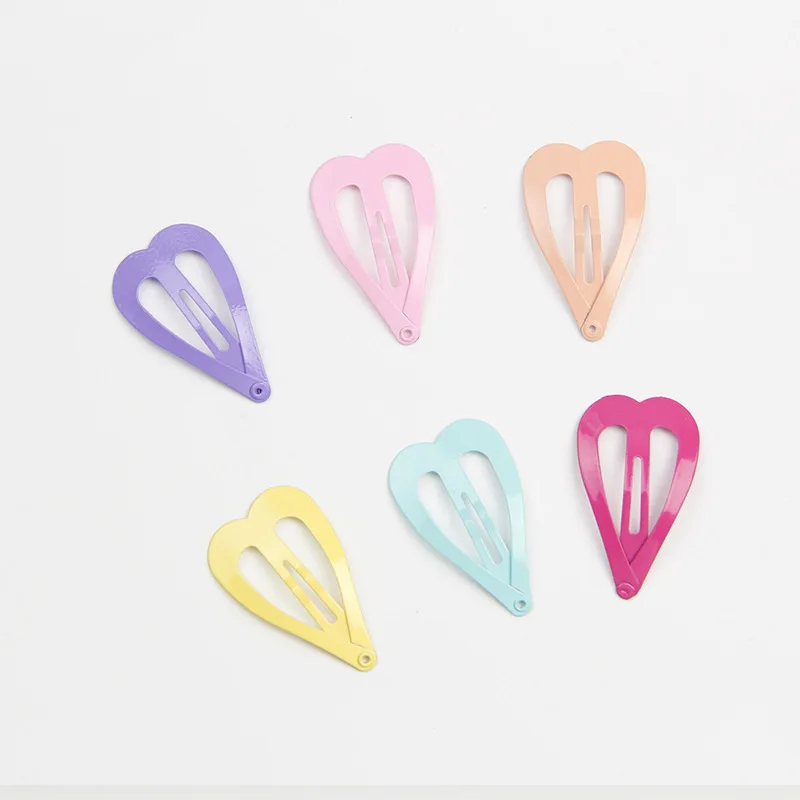 5PCS Japan and South Korea Lovely Heart Five-point Star Children Hairpin Girl Cute Candy Bangs Headdress Accessories Wholesale | Детская