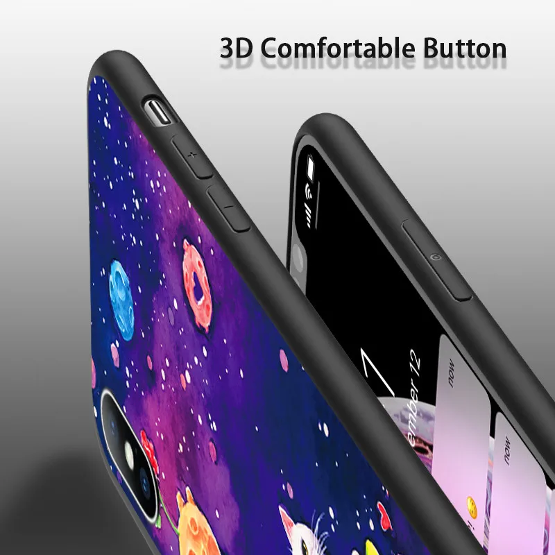 Чехол для телефона USLION iPhone X XS XR Xs Max чехол с изображением животного космоса