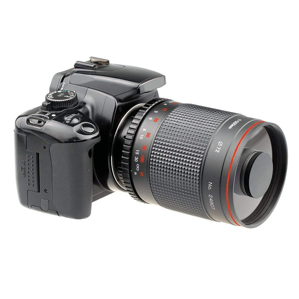 Lightdow 500 мм F/8 зеркало телефото объектив с фиксированным фокусным расстоянием для
