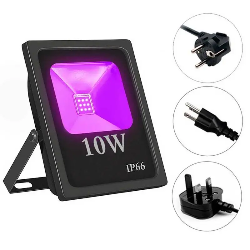 10 Вт УФ светодиодный прожектор IP66 водонепроницаемый AC85-265V Blacklights для DJ Дискотека