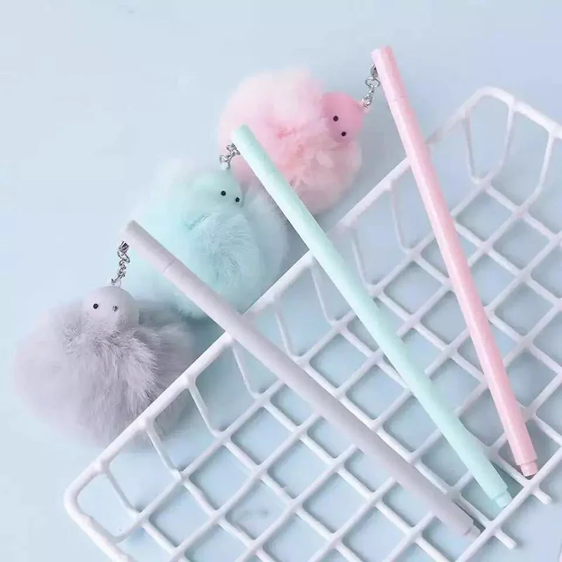 1 шт Kawaii динозавров гелевые ручки милые плюшевые гель подвеска Pens для детей
