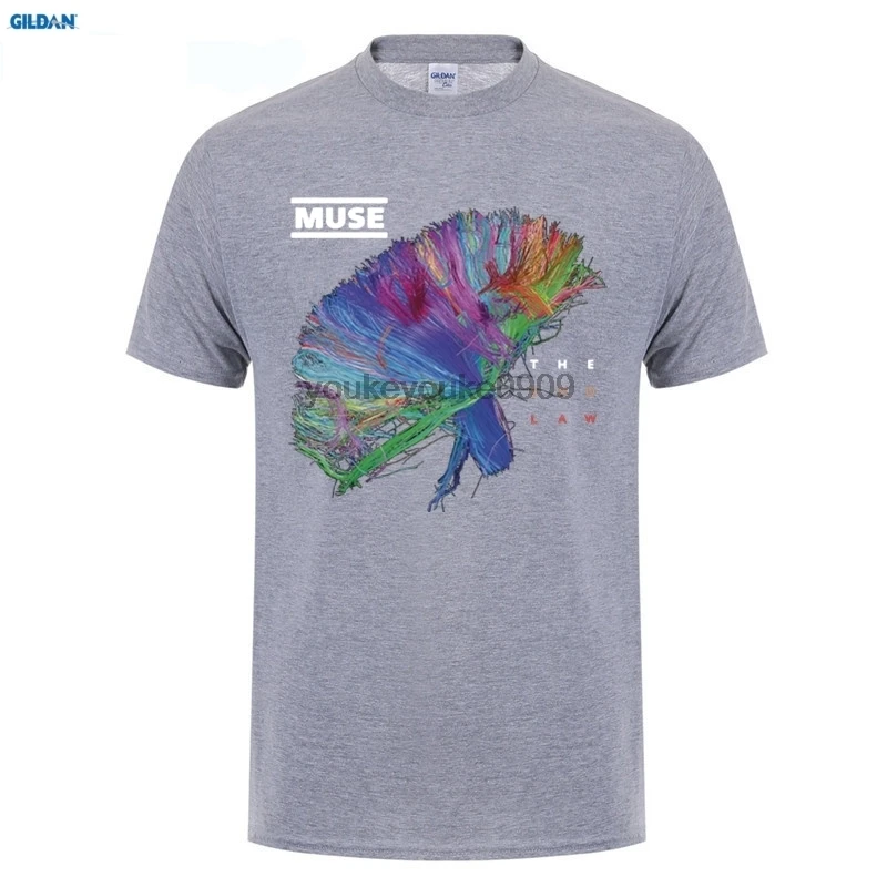 GILDAN Новый MUSE 2-ой LAW рок группа мужская белая черная футболка Размер новейшая мода
