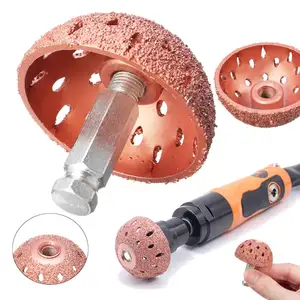 Шлифовальная головка для ремонта автомобильных шин, насадка 40 Грит, 4255 мм, спиннинг грубого полировального колеса, набор абразивных инструментов для метала