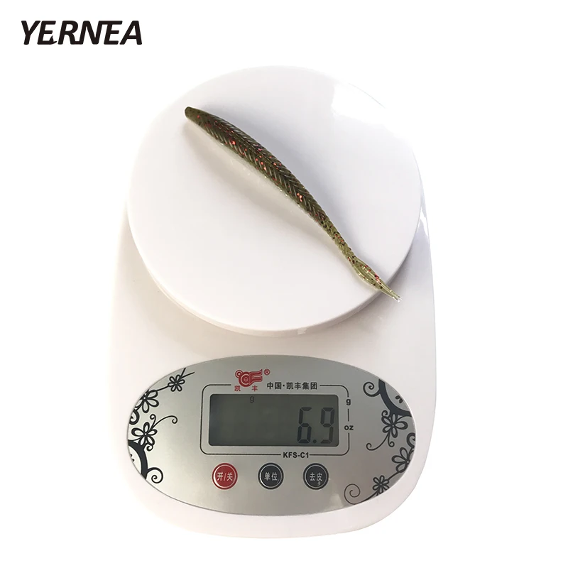 Yernea 1 шт. 6 9 г 13 см 5 цветов на выбор двухцветная Мягкая приманка рыболовная ручная