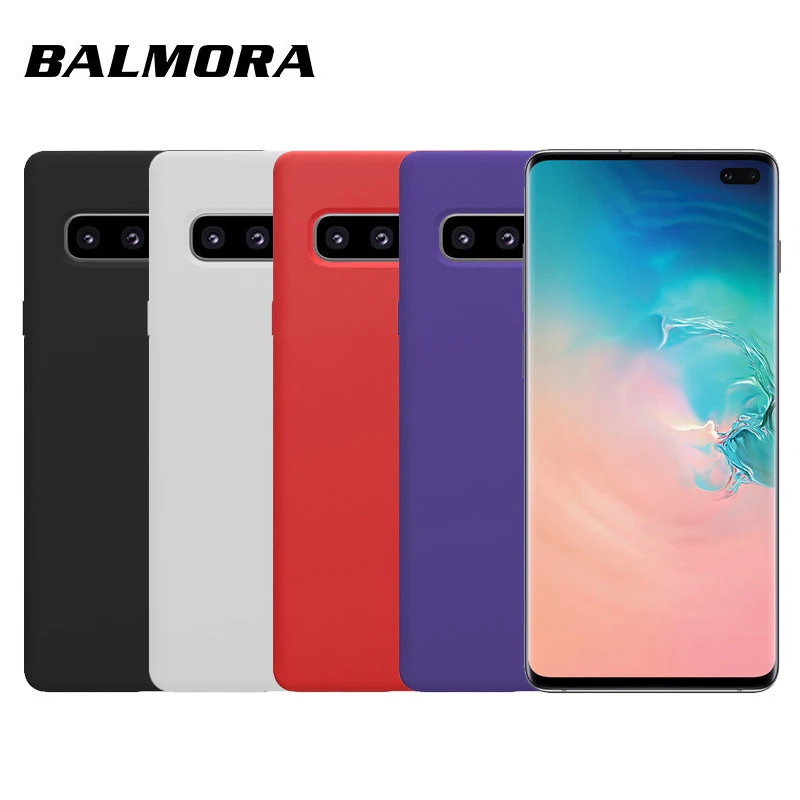 Balmora Оригинальный Стильный официальный жидкий силиконовый чехол для Samsung Galaxy S8 S9