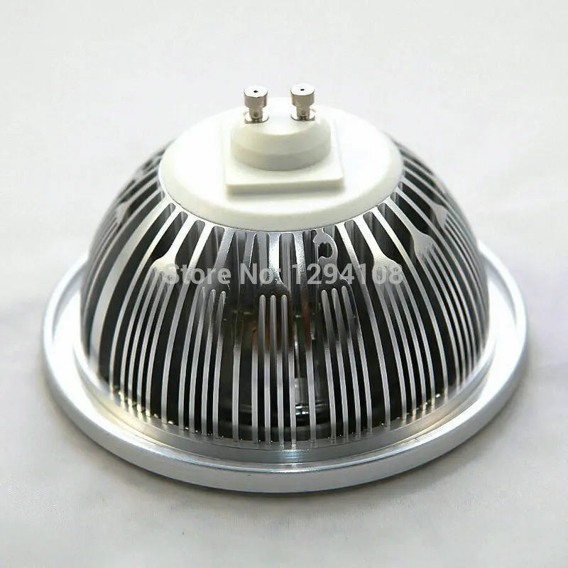 15 Вт COB светодиодный AR111/GU10/E27 AC110 240V/DC12V Высокая мощность Bridgelux QR111 ES111 Светодиодная