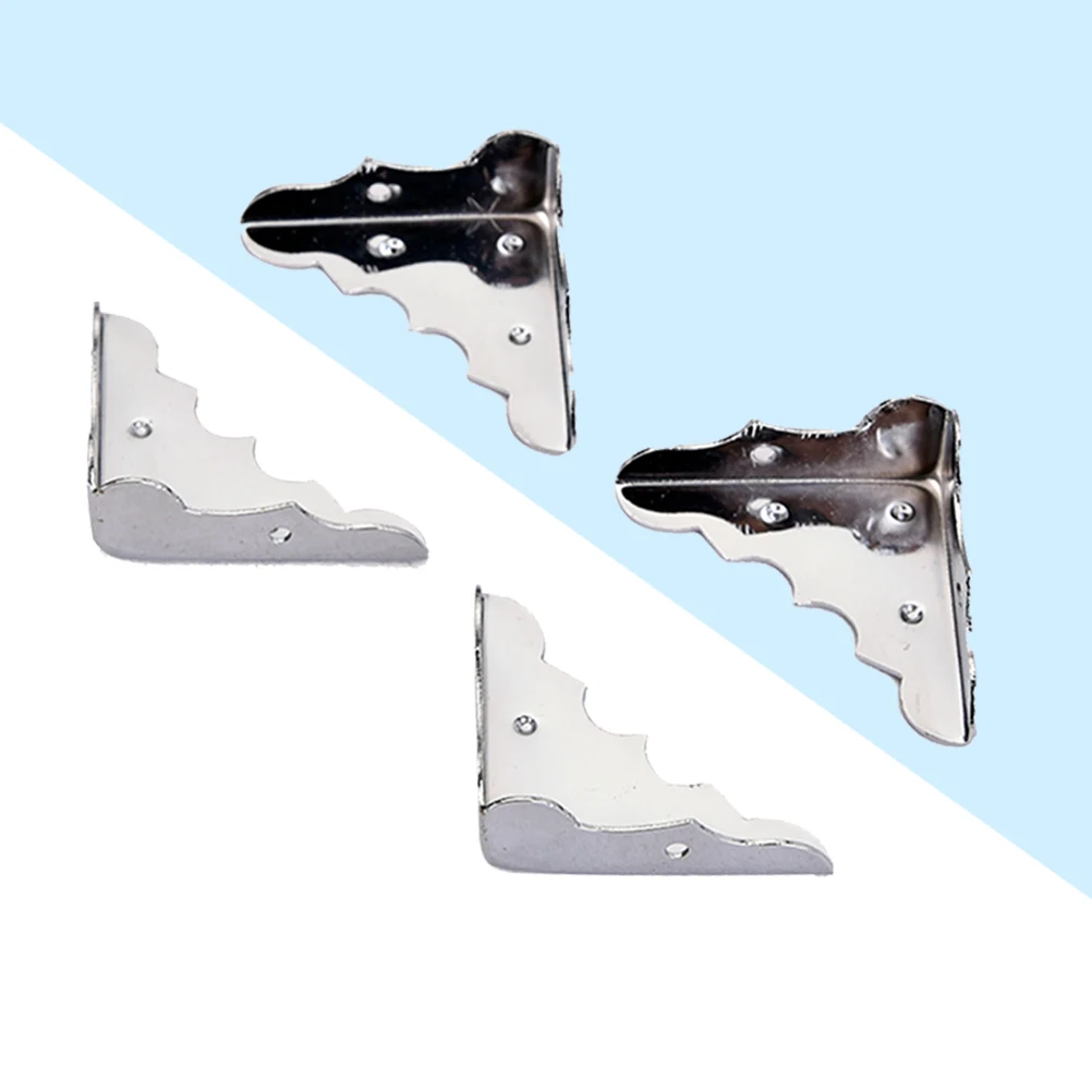 Упаковка из 4 сменных прочных металлических коробок угловая защитная коробка для