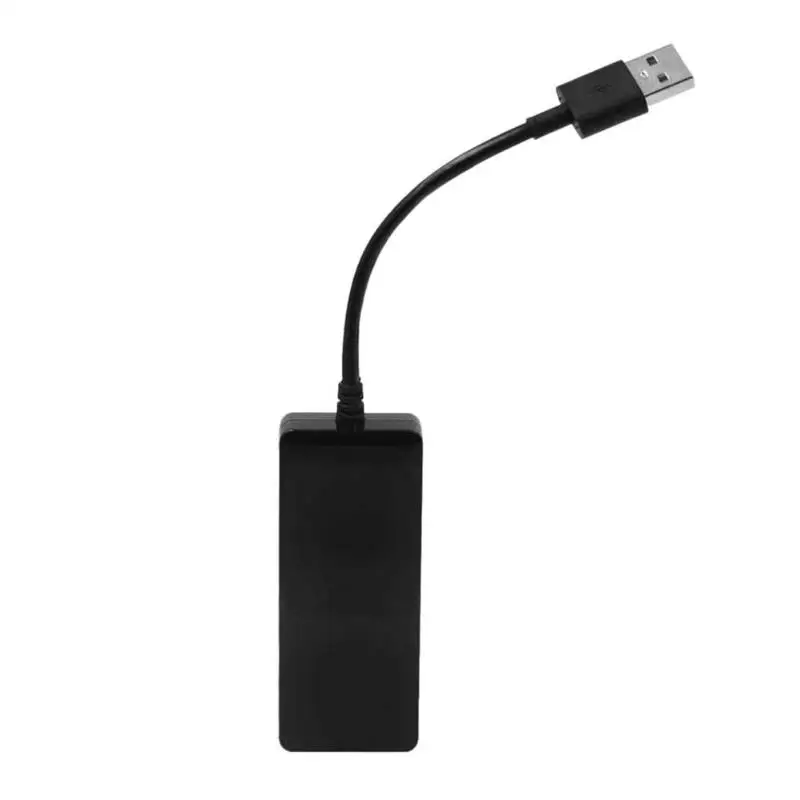 12V USB адаптер для Apple iOS CarPlay Android автомобильный навигатор плеер черный Usb кабель