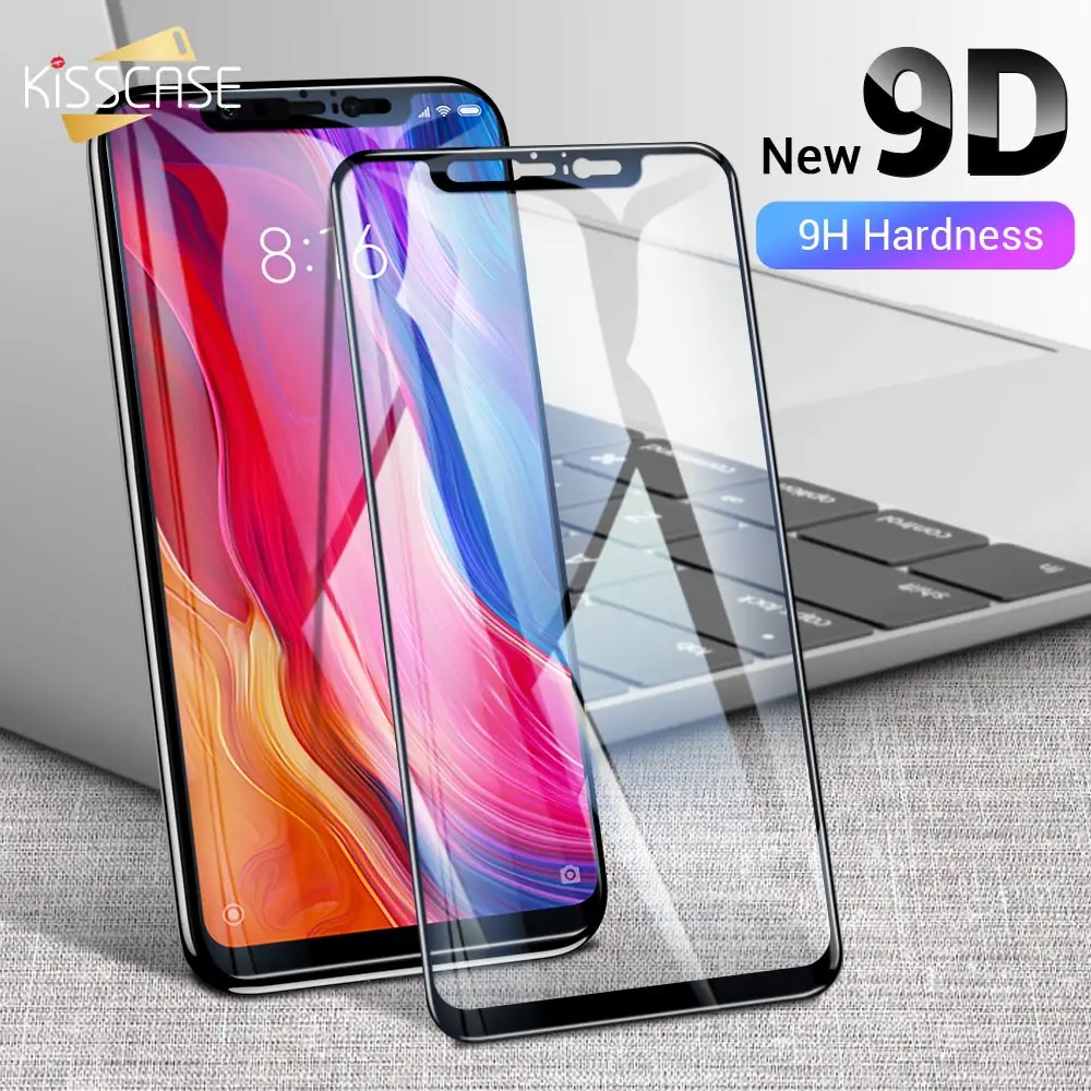 KISSCASE 9D закаленное стекло передняя защита экрана плёнки для Xiaomi 8 9 H твердость