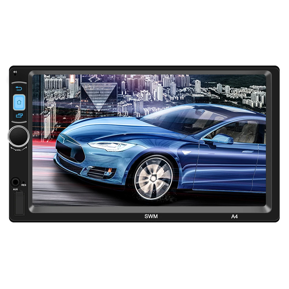 Автомобильный MP4 плеер A4 с GPS Bluetooth мультимедиа заднего вида Android 8 1 7 дюймовый 1024*600