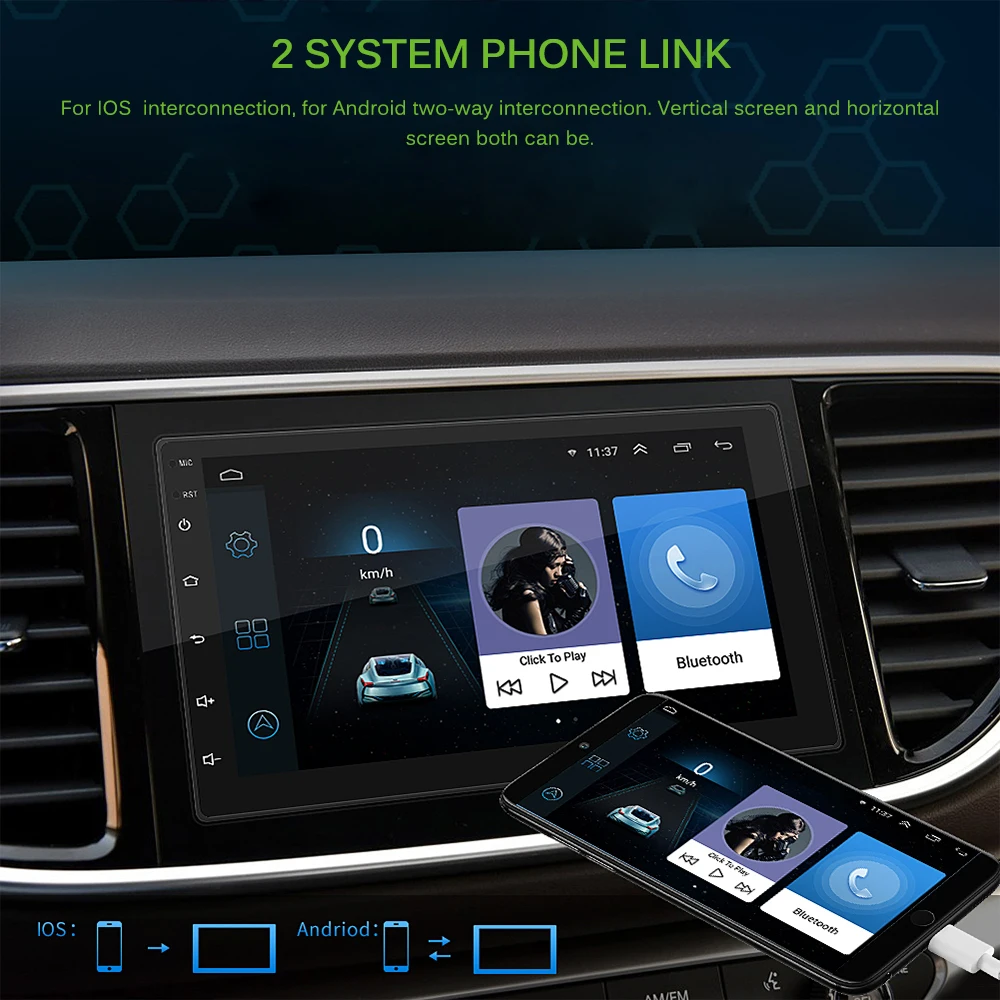 9217 Android 8 1 GPS Автомобильный плеер сенсорный заднего вида Wi Fi 7 дюймовый 1024*600 HD для