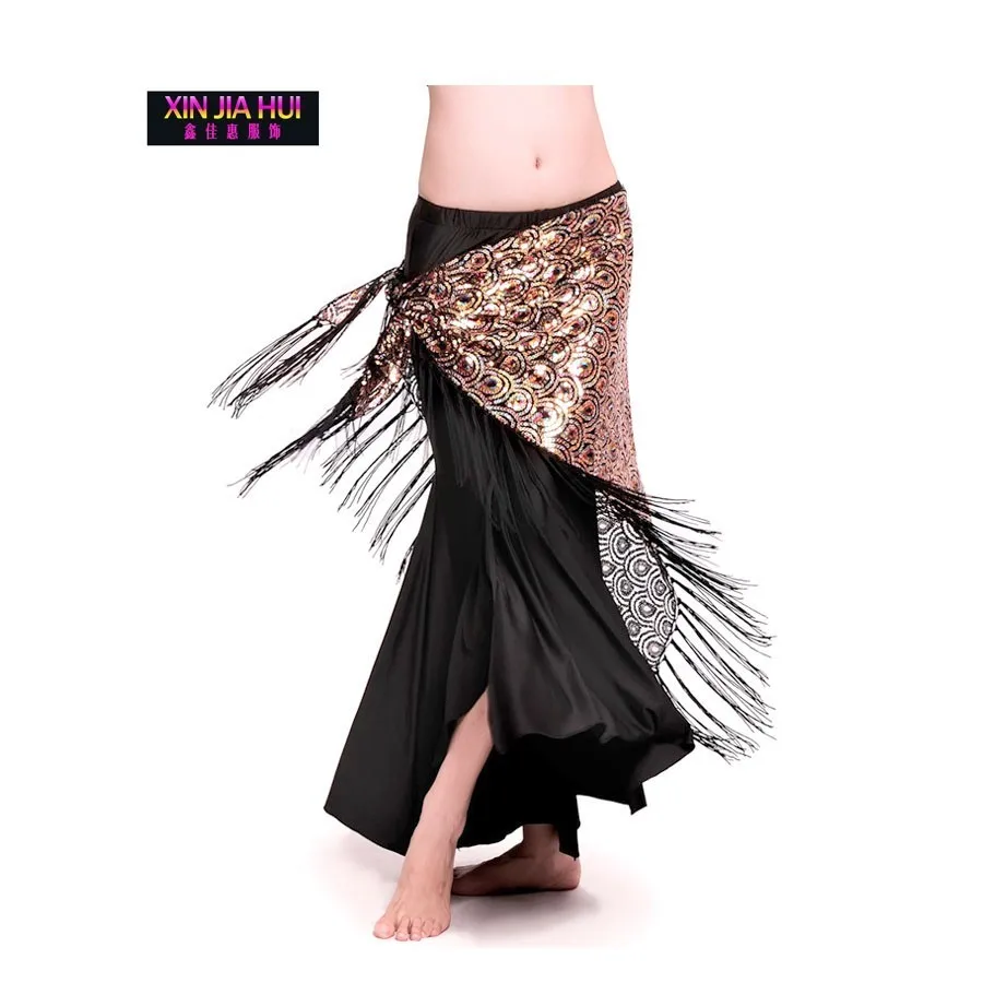 Belly Dance Peacock Flower Piece Fanon Bellydance Costume Carnaval Egyptian Danse Orientale Shiny Stage Show Triangle Scarf |