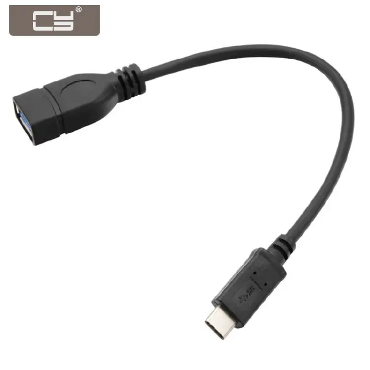 Reversible Design USB 3.0 3.1 Type C Male Connector to A Female OTG Data Cable for Tablet &amp Mobile Phone 90 Degree Right Angled |