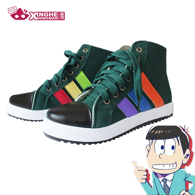

Milky Way Anime Osomatsu-kun Theme High Top Matsuno Sneakers Unisex Casual Cosplay Matsuno Karamatsu Man Woman Shoes