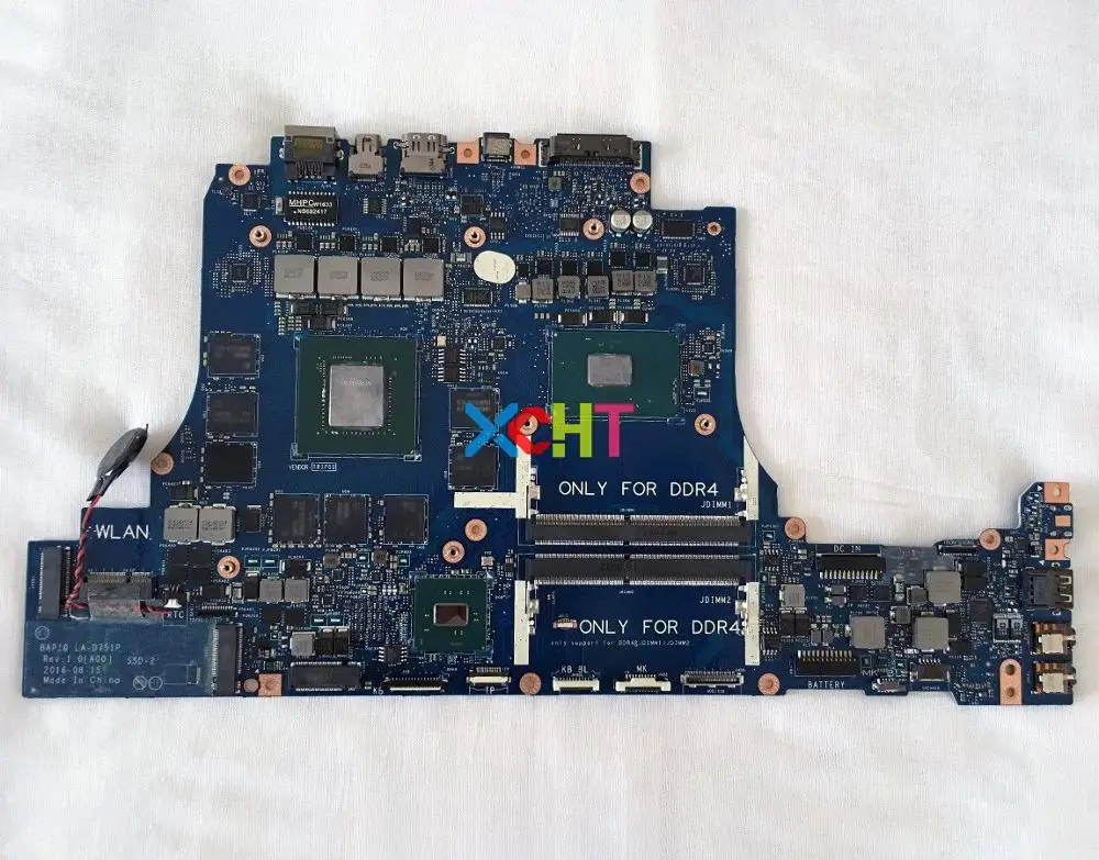 CN 0VWNM2 VWNM2 BAP10 LA D751P w i7 6700HQ Процессор GTX1070M GPU для Dell Alienware 17 R4 Ноутбук Материнская