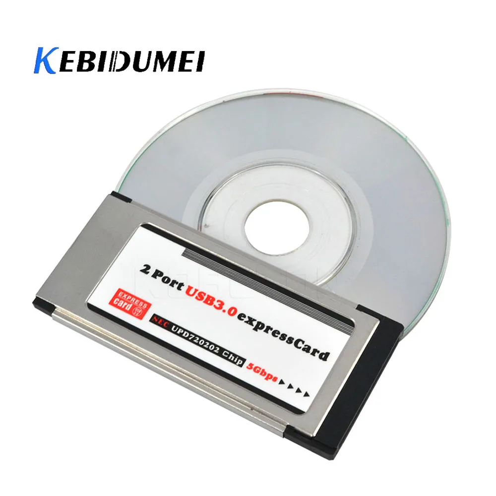 Адаптер Kebidumei PCI Express на USB 3 0 2 порта адаптер для карт E чипсета NEC слот 34 мм