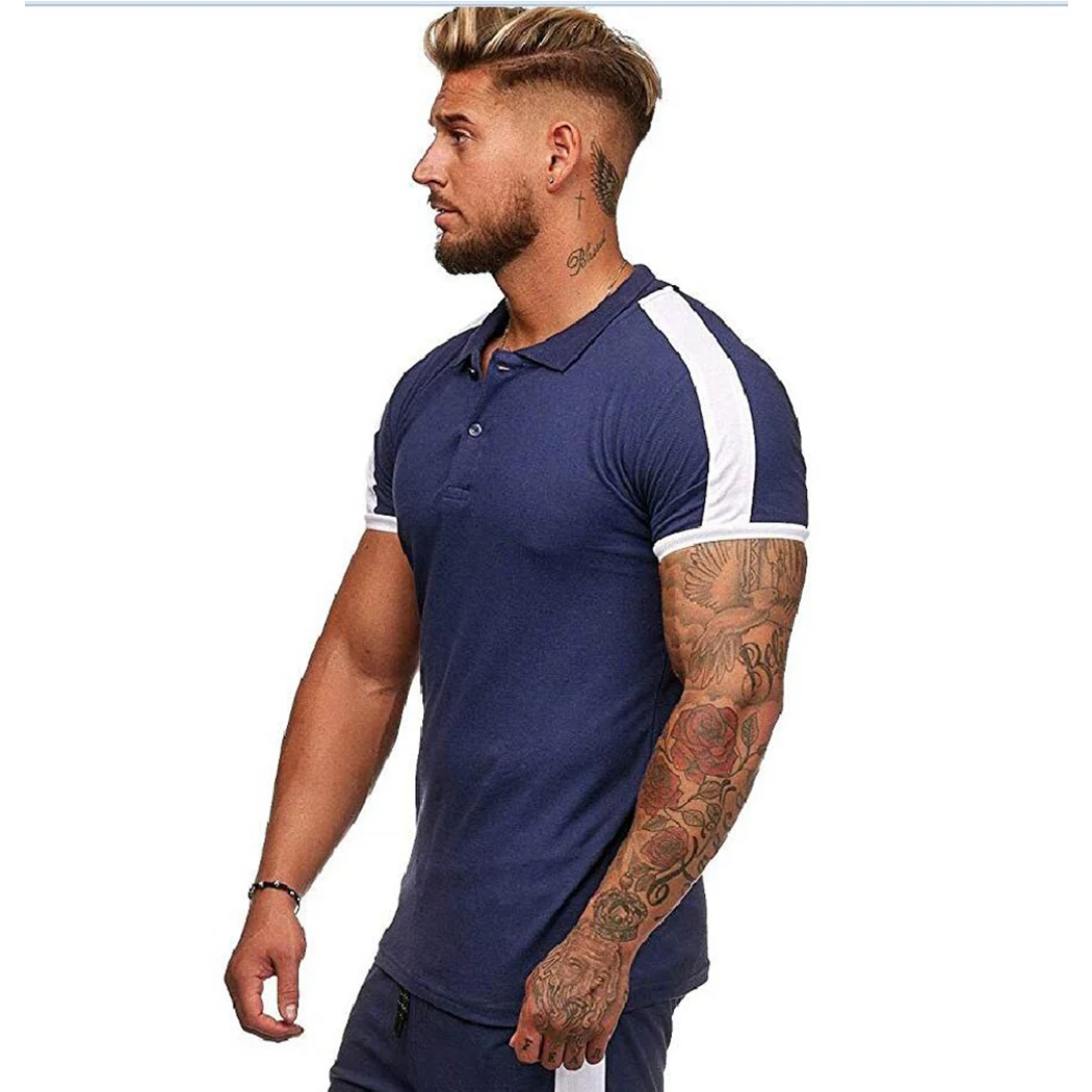 Мужская рубашка для бодибилдинга черная белая футболка с коротким рукавом