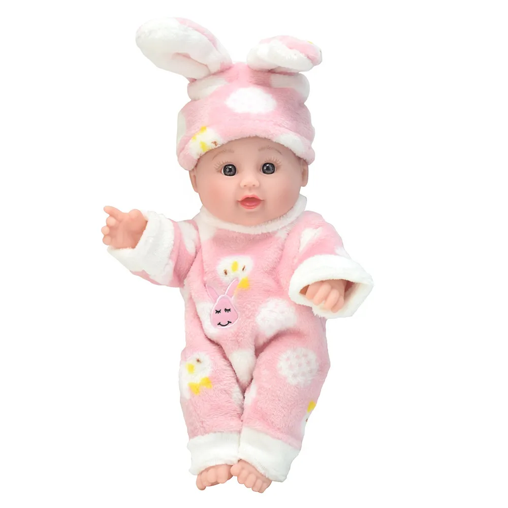 Кролик reborn baby dolls 12 дюймов модный силиконовый виниловый пупи игрушка boneca девочка