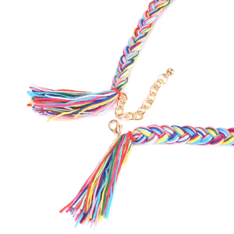 Ожерелье с подвеской из сплава в этническом стиле Женский хлопковый помпон