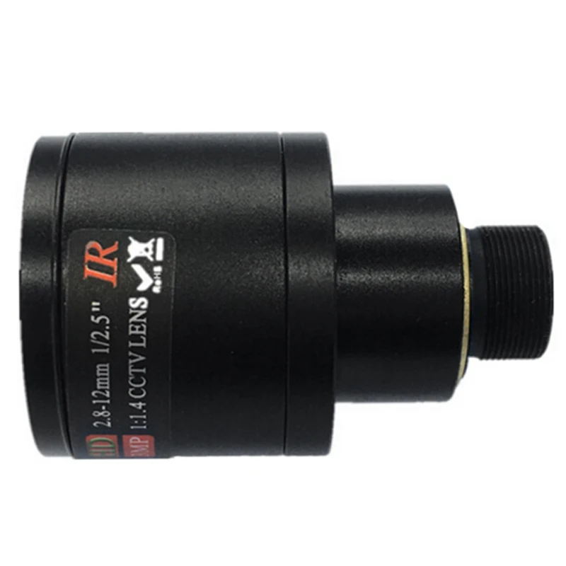 HD CCTV объектив 3.0MP M12 2 8 12 мм варифокальный IR F1.4 ручной фокус зум|Компактные