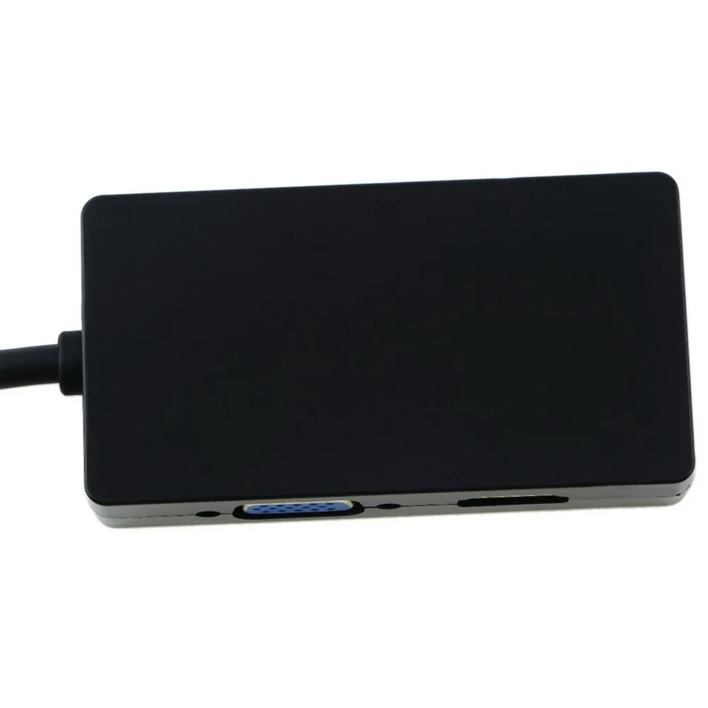 2018 3 в 1 Thunderbolt порт мини дисплей HDMI DVI VGA адаптер кабель для Mac Macbook Air IMac microsoft