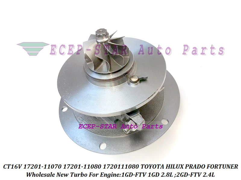 Турбокартридж CHRA CT16V 17201-11070 17201-11080 1720111070 1720111080 для TOYOTA HILUX PRADO FORTUNER 1GD-FTV 1GDFTV 1GD 2.8L |