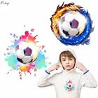 Pulaqi, футбол, телефон, железо на переводе, огненный лед, футбол, теплопередача для мужчин, детская одежда, сделай сам, украшение F