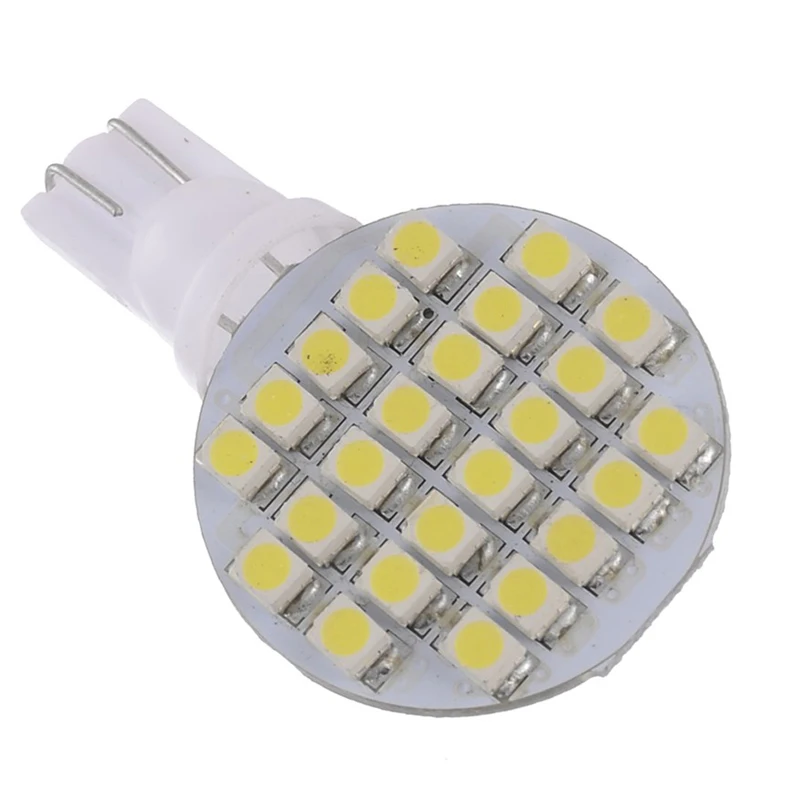 20 шт./компл. супер яркий DC 12 V 624LM 4 8 W T10 3528 24SMD белый ПВХ интерьер Светодиодный