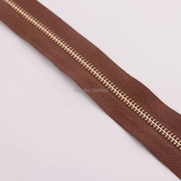 1 yard 5 brown color 32mm zipper metal teeth zippers sewing accessories jeans casual pants
