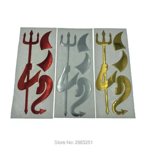 ПВХ наклейки золотые серебряные красные 3D наклейки Дьявол Ангел для bmw x1 x3 Nissan Lexus dacia Renault mazda ATENZA Axela автомобильный Стайлинг