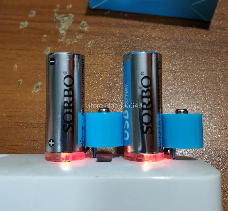 Перезаряжаемый литий ионный USB кабель SORBO 1 5 в AA 1200 мАч|Перезаряжаемые батареи| |