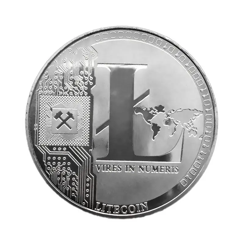 Litecoin позолоченная монета Bitcoin коллекционный подарок Wright virtual metal памятная