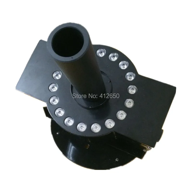 Светодиодная машина co2 jet DMX512 dj эффект 18x3 Вт rgb3 в 1 сценическая cannon powdercon in -out 2