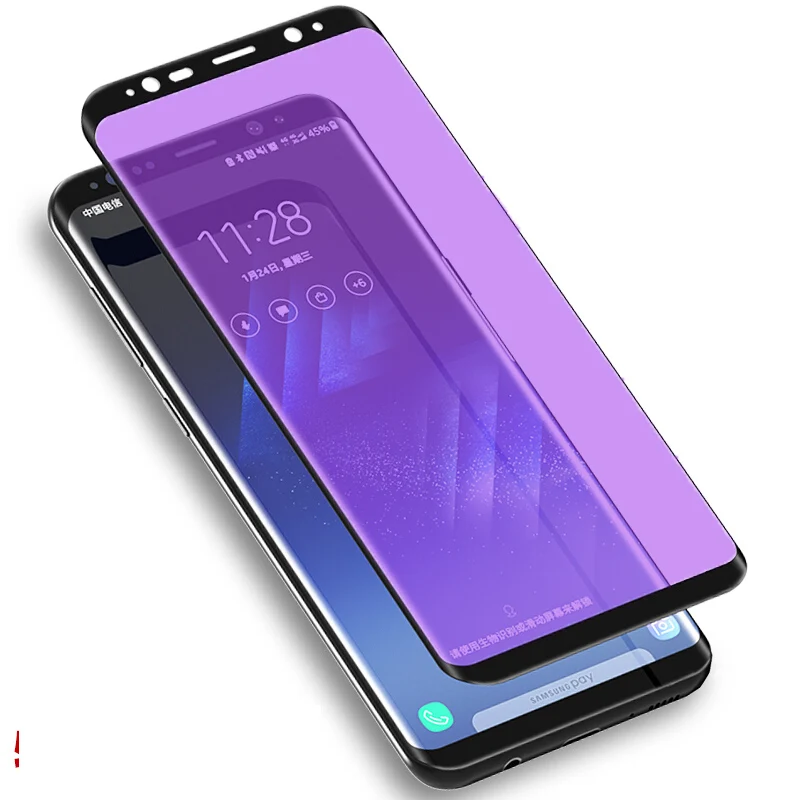 3D полная защита от синего излучения закаленное стекло для Samsung Galaxy S9 S8 Plus Защитное