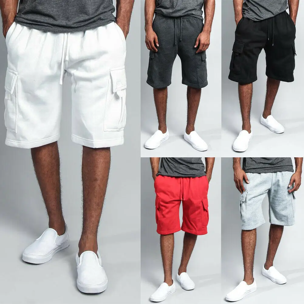 Мужские повседневные летние шорты 4 цвета плюс размер мужские до колена с