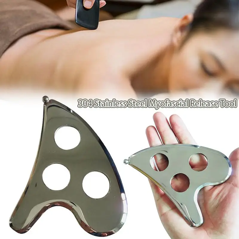 Нержавеющая сталь Gua Sha массажер скребок физиотерапия свободные мышцы Меридиан