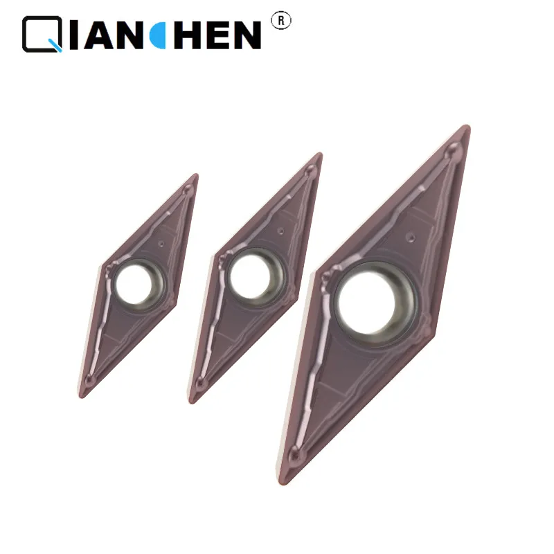 Qianchen Independent original high Precision performance highquality hardness CNC VBMT160404-MV XC7129 carbide inserts