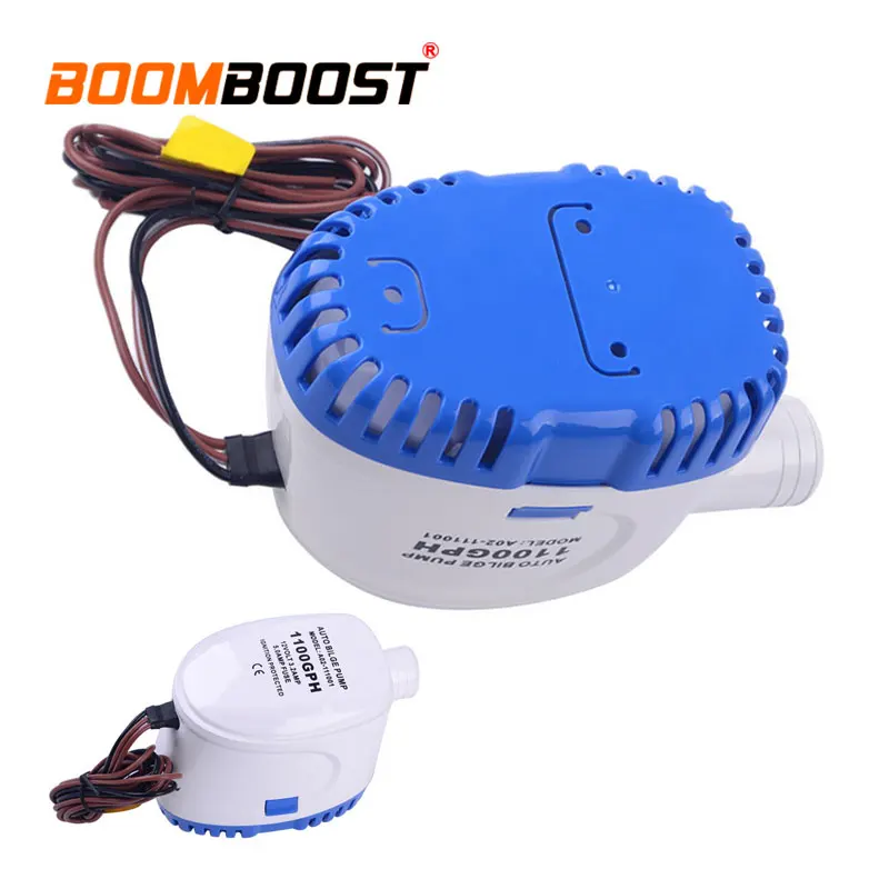 

For Boat Marine Automatic 3.2A Float Switch Bilge For Boat Hulls/Bilges Bait Tanks 1100GPH DC 12V Submersible Auto Water Pump