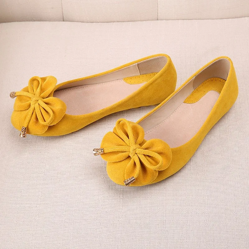 Женская обувь на плоской подошве лето 2019 балетки с бантиком женские модные